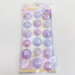 カプセルがそのまま貼れる 限定 カプセルシール カプセルポップシール レインボー