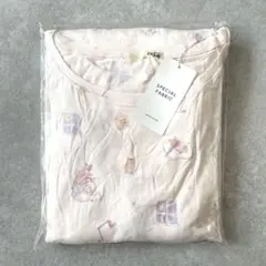 【新品タグ付き】ジェラートピケ 半袖パジャマ上下 セット動物柄