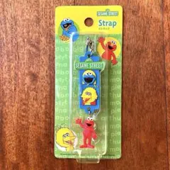セサミストリート クッキーモンスター ビッグバード エルモ ストラップ【未使用】