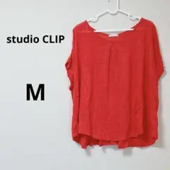 【studio CLIP スタディオクリップ】 オレンジ 半袖 カットソー M