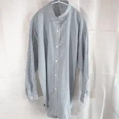 グローバルワーク　ストライプ柄 長袖シャツ　サイズXL