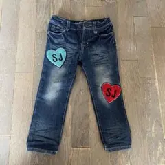 シ*♡様 SISTER JENNI ジェニー ハート刺繍 ダークデニム