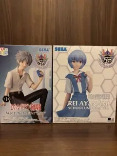 エヴァンゲリオン新劇場版 フィギュア　渚カヲル　綾波レイ　２点セット