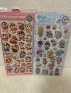 クレヨンしんちゃんウォーターシールとcrying girl 二枚セット