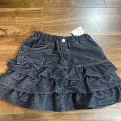 【新品タグ付き】EASTBOY デニムフリルスカート 120cm