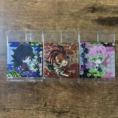 【鬼滅の刃 ウエハースシール 3枚セット 炭治郎 冨岡義勇 甘露寺蜜璃】未使用