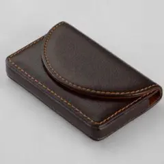 【大人品質レザー】名刺・クレジットカードホルダー　ブラウン
