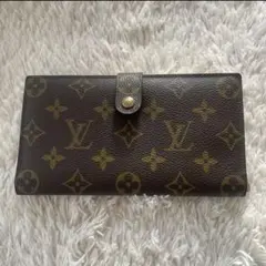 Louis Vuitton 長財布 ブラウンレザー