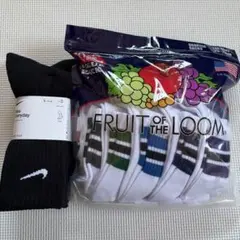 FRUIT OF THE LOOM NIKE ソックス 靴下 まとめ売りのサムネイル