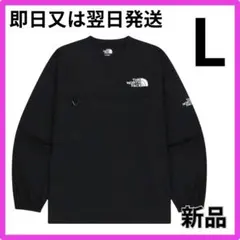 【新品】韓国限定 ノースフェイス L アルバニークルーネック　黒　ロンT