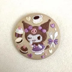サンリオ 刺繍缶バッチつきビスケット3 クロミ