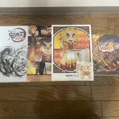 鬼滅　無限列車編 銀だこ　煉獄杏寿郎 A4クリアファイルセット&ステッカー付き