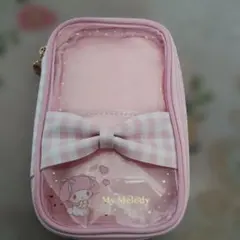 サンリオ　マイメロディ　アクスタ ポーチ ピンク チェック柄　即購入可⭕️