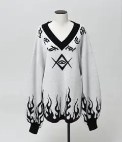 REFLEM/レフレム ジャカードチルデンニット PO/プルオーバーニット