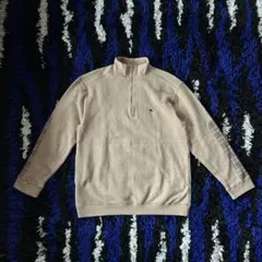 【希少】バーバリーロンドン ハーフジップスウェット M ノバチェック 刺繍ロゴのサムネイル