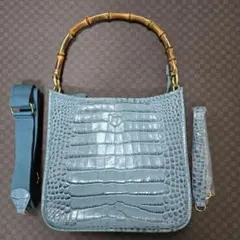 美品 RODANIA クロコ型押し 牛革 3WAY バッグ ヒマラヤ ITALY - メルカリ