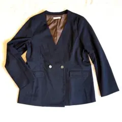 THE SHOP TK / ノーカラージャケット ダブルボタンのサムネイル