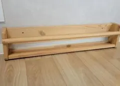 IKEA　フリサット　木製 ウォールシェルフ 壁掛けラック 天然木のサムネイル