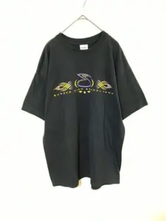 GILDAN　ギルダン　Ｔシャツ　メンズL　黒色　前後プリント　綿　ポリエステル