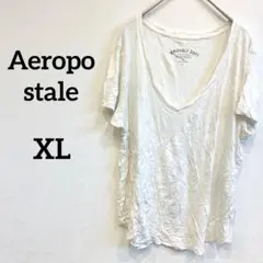 Tシャツ 半袖 Ｖネック【XL】ホワイト 白 夏服 春服 無地のサムネイル