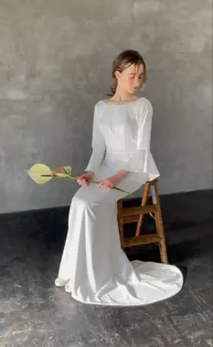 最終値下げ！ドレスプロダクション フレアスリーブ ロングドレス　Sサイズ