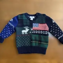 【未使用】Ralph Lauren マルチカラーニットセーター