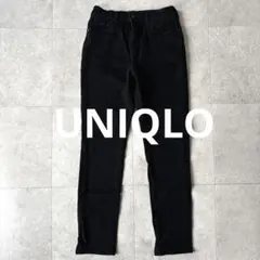 ユニクロジーンズ ヒートテックウルトラストレッチスリムジーンズ 黒 サイズ24