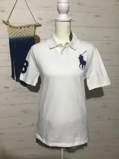 ★ラルフローレン★Y2K ビッグポニー ポロシャツ ホワイト 白 メンズ