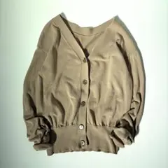 Spick&Span アイスコットン 2wayカーディガン FREE ブラウン