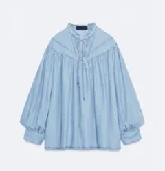ZARA デニムブラウスシャツ