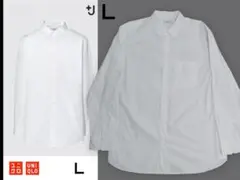 美品　 ユニクロ +J スーピマコットン シャツ L ホワイトのサムネイル