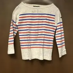 デニムアンドダンガリー長袖カットソー ボートネック ストライプ