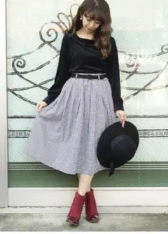 an another angelus ギンガムチェック スカート