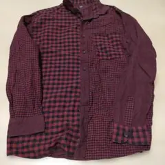 UNIQLO 赤黒チェック ネルシャツ XL