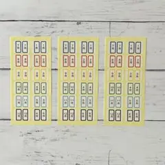 月別色分けインデックスシール／手帳整理に便利／1〜12月×3セット
