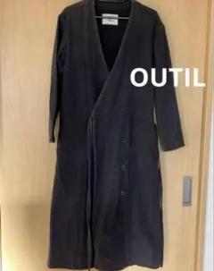OUTIL アウトティル オーバーコートデニムの色落ちスタイル