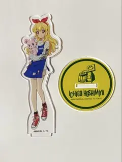 アイカツスターズ 虹野ゆめ 缶バッジ バースデー ピンクグレー