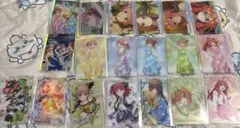 【匿名配送】五等分の花嫁　ウエハース　トレーディングカード　19枚【開封済み】