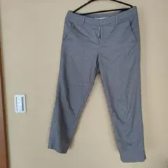 UNIQLO チェック柄 クロップド丈パンツ