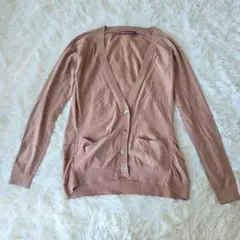 コントワーデコトニエ カーディガン ニット　薄手 長袖 S 絹 ウール 上品