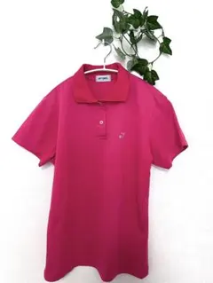 【美品】YONEX ピンク 半袖ポロシャツ　L〜LL