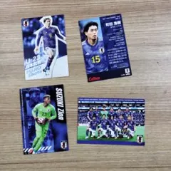 サッカー　カード4枚まとめ売り