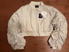 最終お値下げ　新品未使用4Makes アイボリー クロップドジャケット L