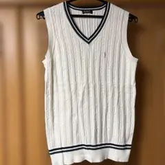 EASTBOY Venus ホワイト Vネック ノースリーブ スクールベスト