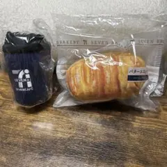 セブンイレブン ハッピーくじ B賞 セブンカフェ ぬいぐるみ C賞 パンポーチ