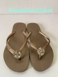 Havaianas×zaraプラットフォームサンダル ブラック38/24.5cm - メルカリ