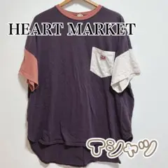 ハートマーケット クレイジーパターン ポケット Tシャツ ゆったり Fのサムネイル