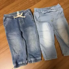 babyGap mamaraku デニム風パンツ　2点セット