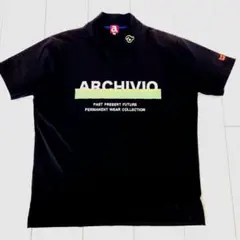 アルチビオ ハーフジップナイロンポロシャツ 50 ビッグロゴ ゴルフ