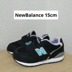 ニューバランス 15cm ブラック キッズ スニーカー 996 ホログラム